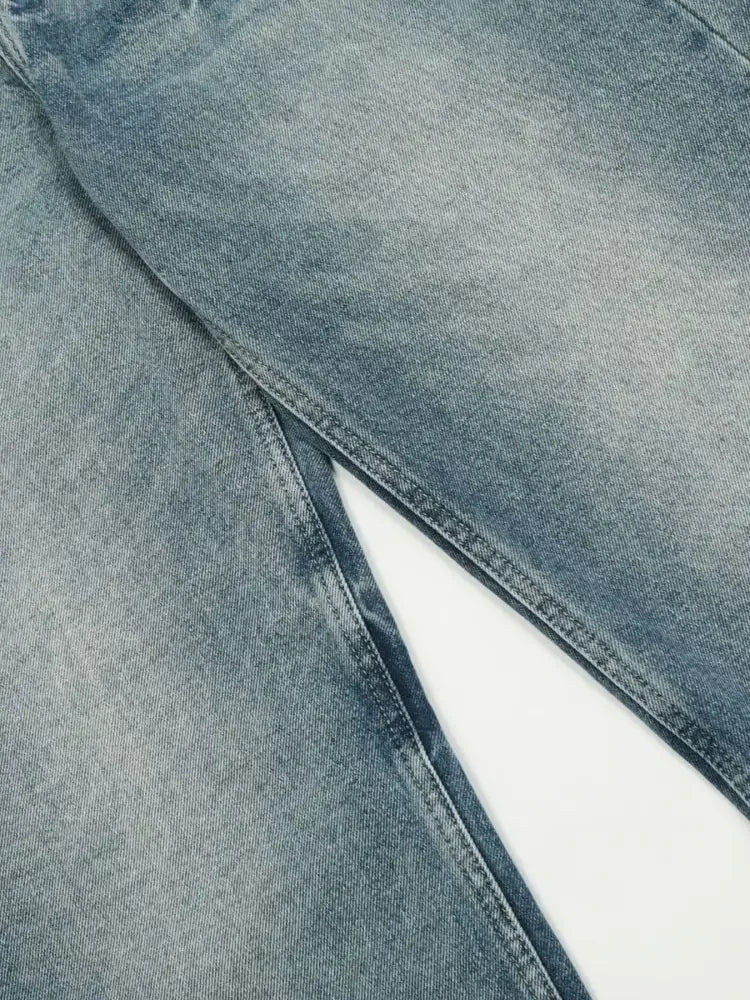 Men's Wide Leg High Waist Jeans