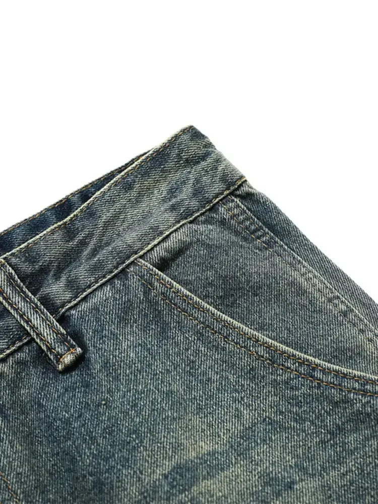 Men's Wide-Leg High-Waist Jeans