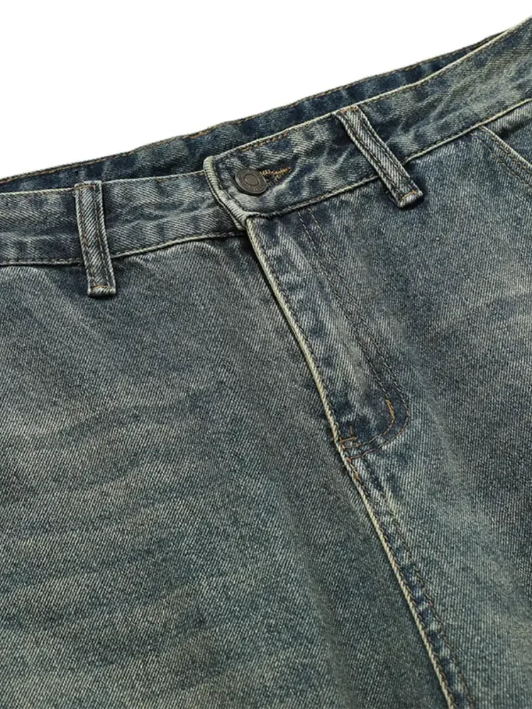 Men's Wide-Leg High-Waist Jeans