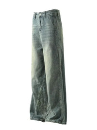 Men's Wide-Leg High-Waist Jeans