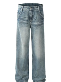 Men's Wide Leg High Waist Jeans