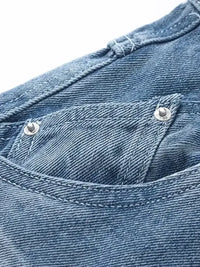 Men's Wide Leg High Waist Relaxed Fit Jeans