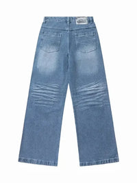 Men's Wide Leg High Waist Relaxed Fit Jeans