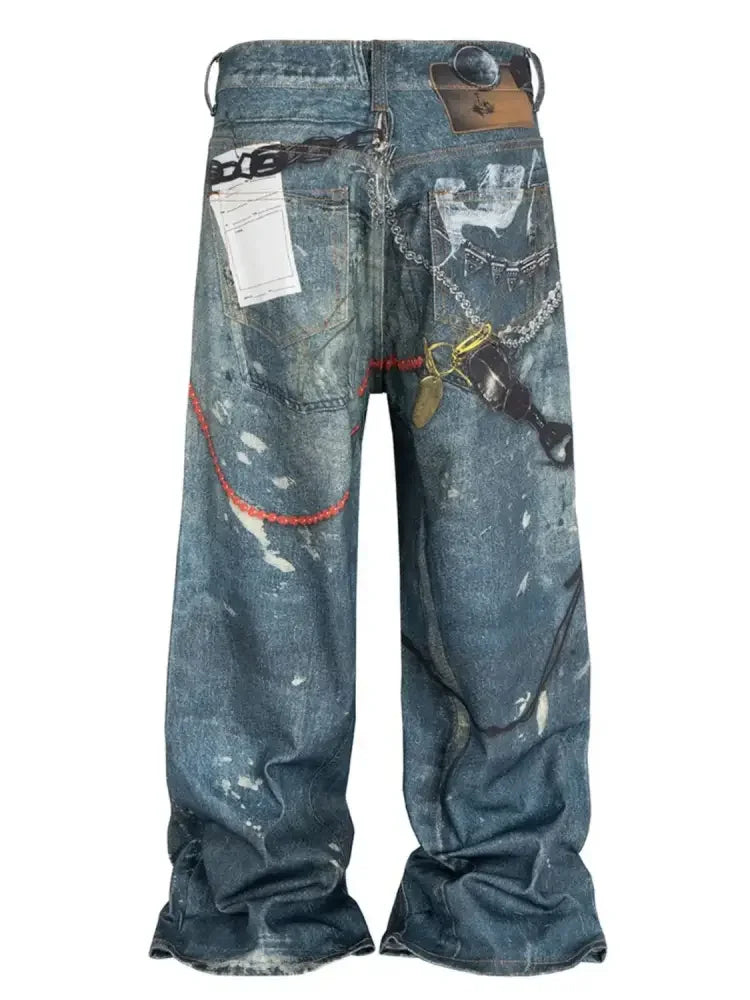 Men's Wide Leg Jeans