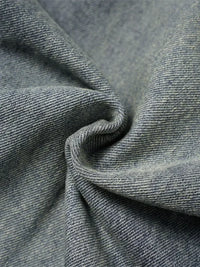 Men's Wide Leg Jeans with Frayed Seam Details