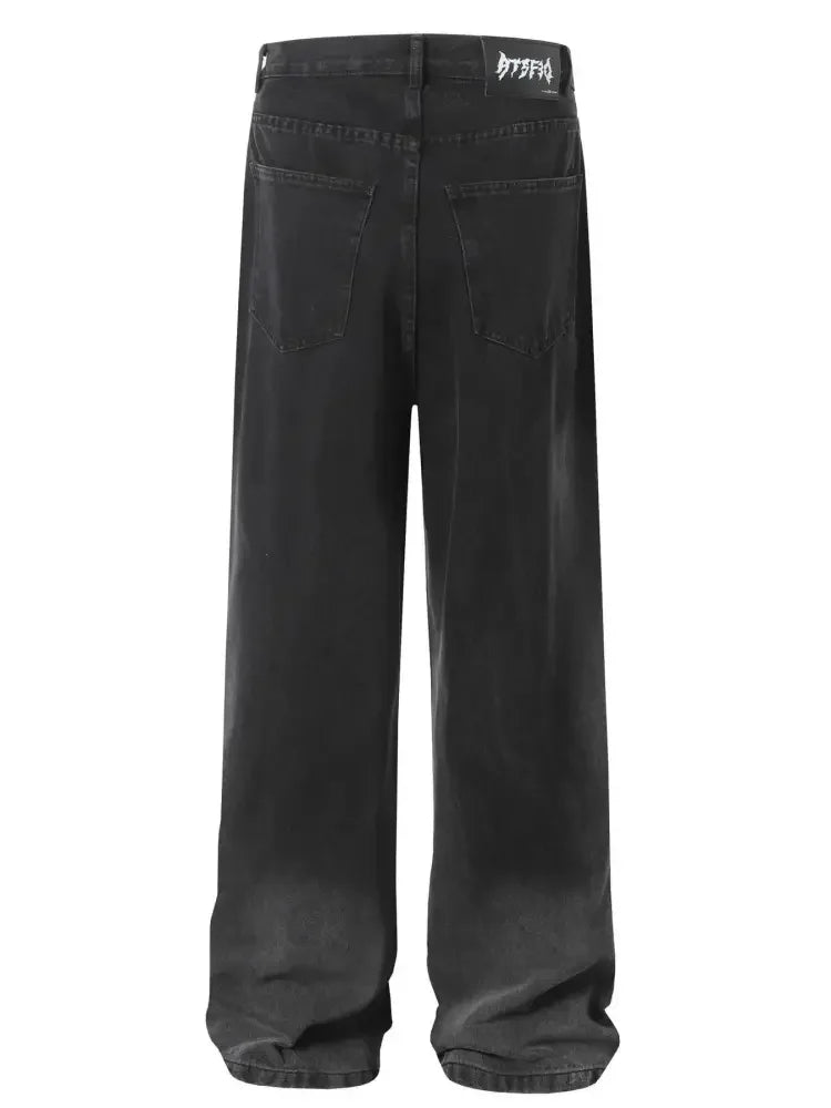 Men's Wide Leg Jeans with Pockets