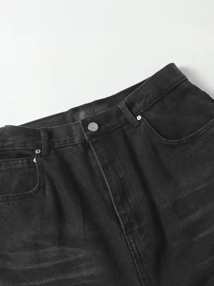 Men's Wide Leg Jeans with Pockets