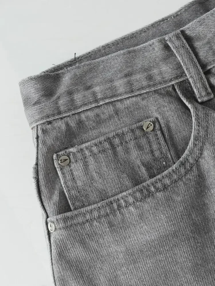 Men's Wide Leg Jeans with Pockets