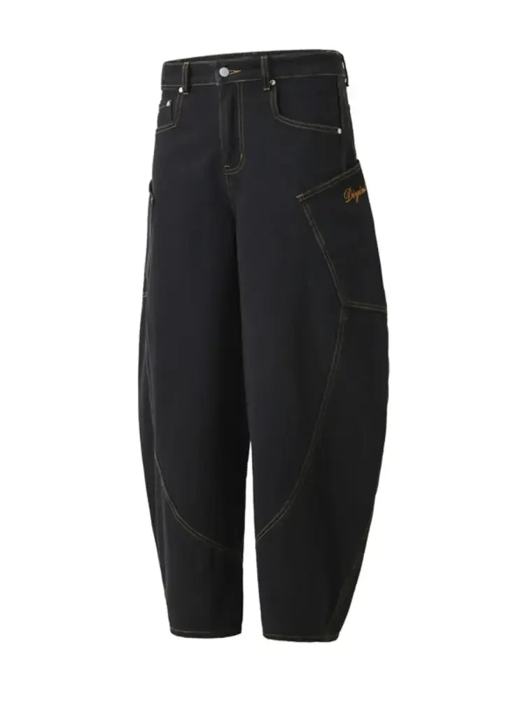 Men's Wide Leg Jeans with Pockets