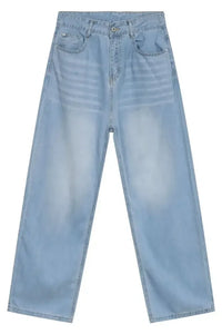 Men's Wide Leg Jeans with Pockets
