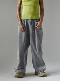 Men's Wide Leg Jeans with Pockets