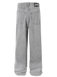 Men's Wide Leg Jeans with Pockets