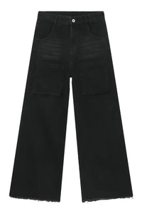Men's Wide Leg Jeans with Pockets