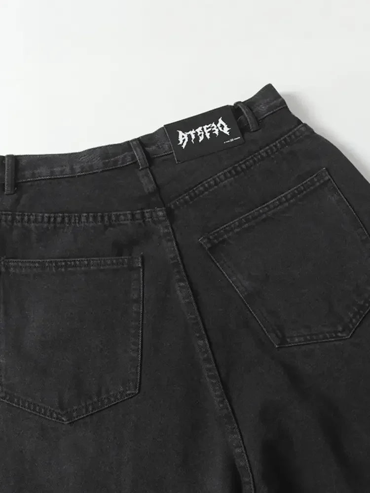 Men's Wide Leg Jeans with Pockets