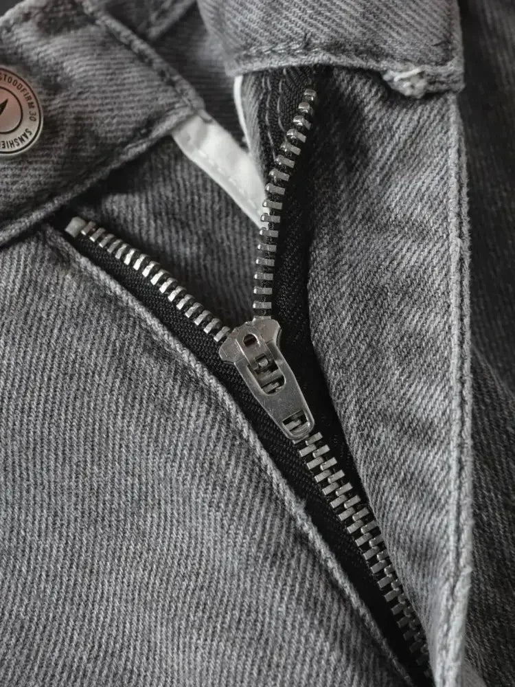 Men's Wide Leg Jeans with Pockets