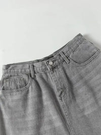 Men's Wide Leg Jeans with Pockets