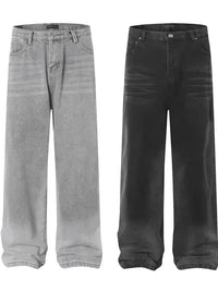 Men's Wide Leg Jeans with Pockets