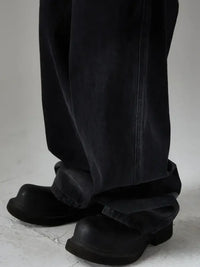Men's Wide Leg Jeans with Pockets