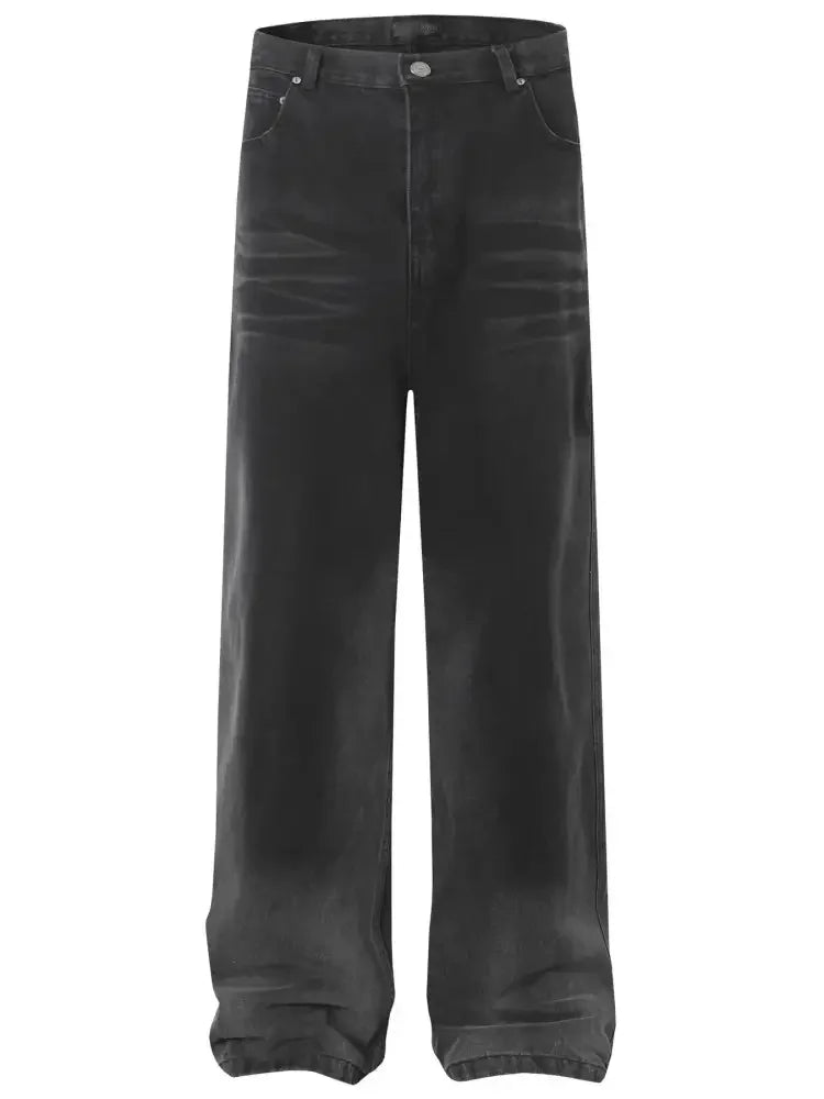 Men's Wide Leg Jeans with Pockets