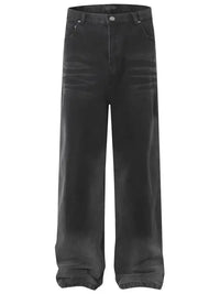 Men's Wide Leg Jeans with Pockets