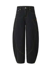 Men's Wide Leg Jeans with Pockets