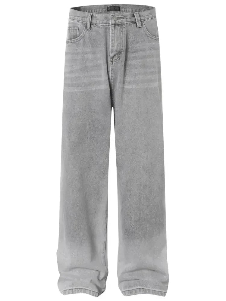 Men's Wide Leg Jeans with Pockets