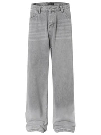 Men's Wide Leg Jeans with Pockets