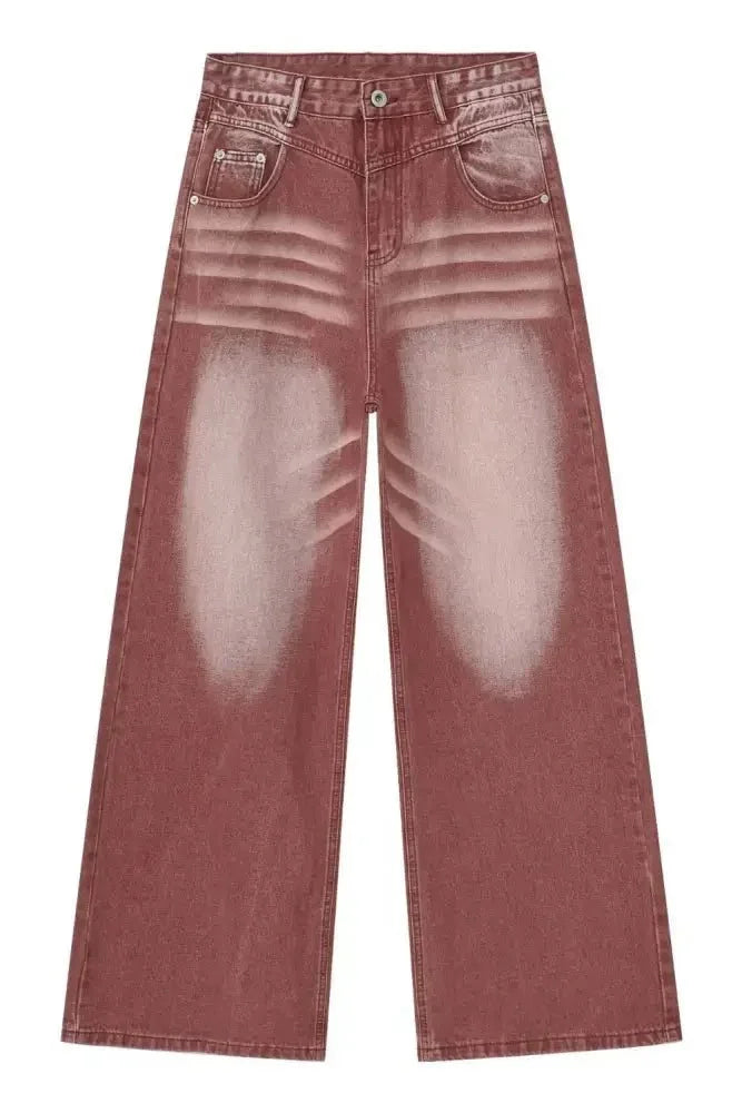 Men's Wide Leg Jeans with Pockets - Update AvenueTrendsi100400237956380100400237956380Men's Wide Leg Jeans with PocketsRust