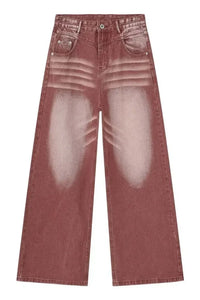 Men's Wide Leg Jeans with Pockets - Update AvenueTrendsi100400237956380100400237956380Men's Wide Leg Jeans with PocketsRust