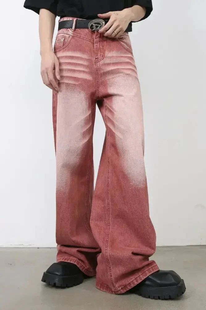 Men's Wide Leg Jeans with Pockets - Update AvenueTrendsi100400237956380100400237956380Men's Wide Leg Jeans with PocketsRust