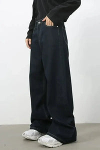 Men's Wide Leg Jeans with Pockets - Update AvenueTrendsi100400265052702100400265052702Men's Wide Leg Jeans with PocketsDark