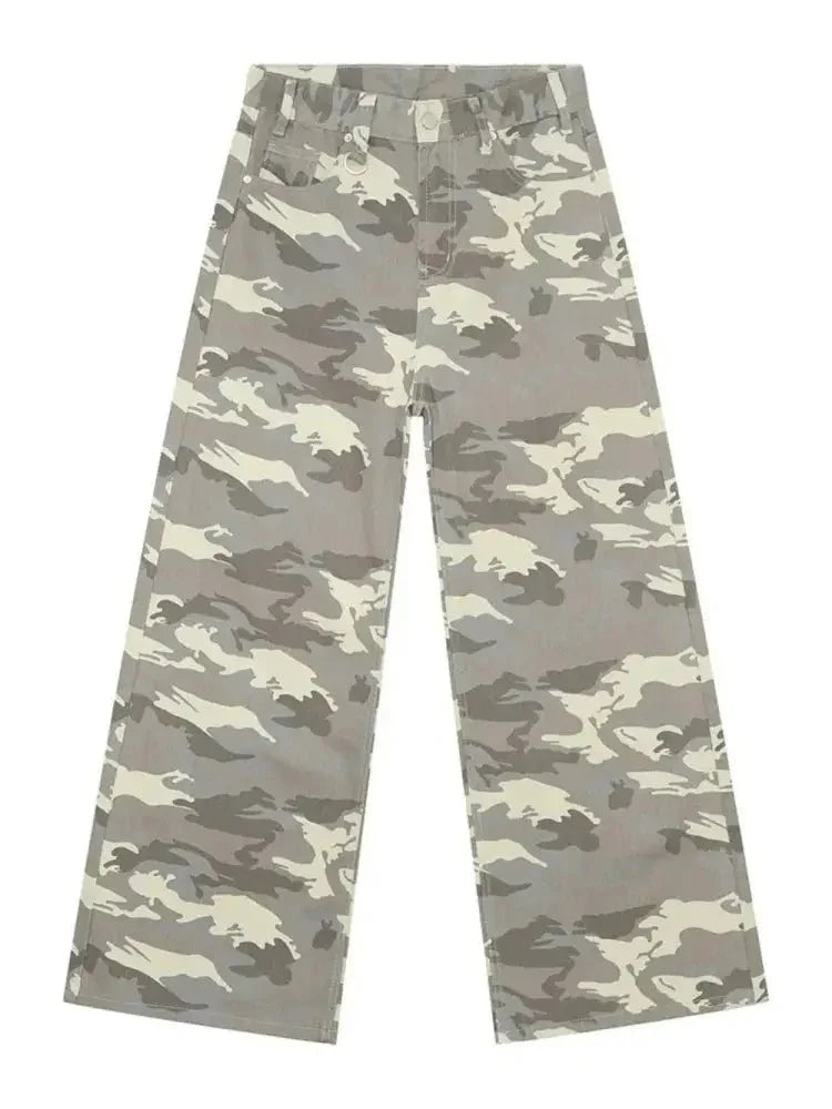 Men's Wide Leg Jeans with Pockets - Update AvenueTrendsi100400476734031100400476734031Men's Wide Leg Jeans with PocketsGreen Camouflage