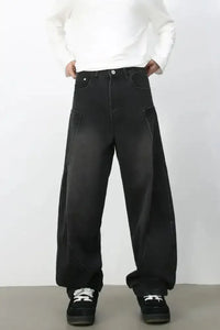 Men's Wide Leg Jeans with Pockets - Update AvenueTrendsi100400801763613100400801763613Men's Wide Leg Jeans with PocketsBlack