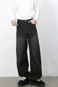 Men's Wide Leg Jeans with Pockets - Update AvenueTrendsi100400801763613100400801763613Men's Wide Leg Jeans with PocketsBlack