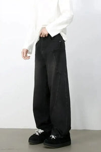 Men's Wide Leg Jeans with Pockets - Update AvenueTrendsi100400801763613100400801763613Men's Wide Leg Jeans with PocketsBlack