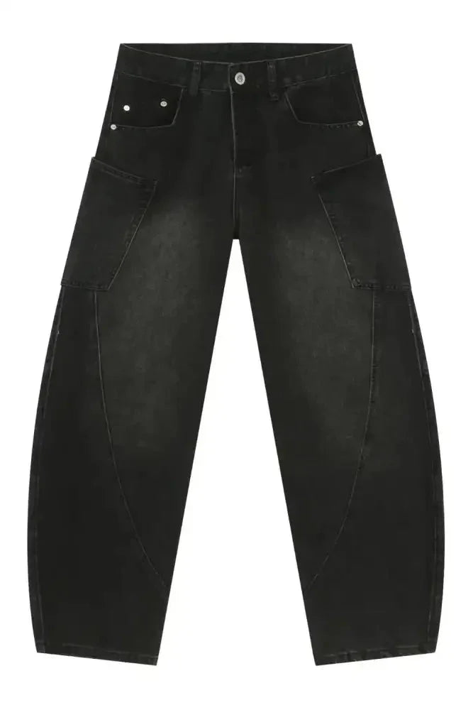 Men's Wide Leg Jeans with Pockets - Update AvenueTrendsi100400801763613100400801763613Men's Wide Leg Jeans with PocketsBlack