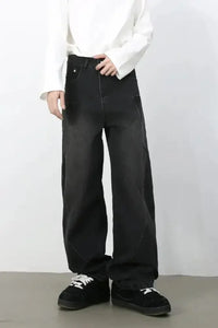 Men's Wide Leg Jeans with Pockets - Update AvenueTrendsi100400801763613100400801763613Men's Wide Leg Jeans with PocketsBlack