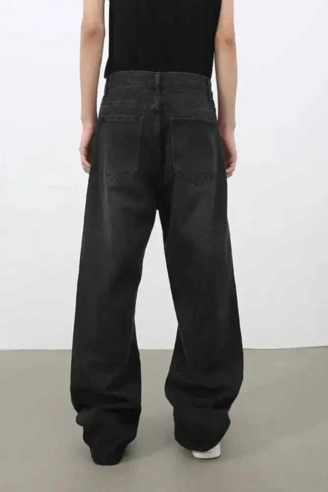 Men's Wide Leg Jeans with Pockets - Update AvenueTrendsi100400825082013100400825082013Men's Wide Leg Jeans with PocketsBlack