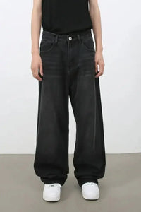 Men's Wide Leg Jeans with Pockets - Update AvenueTrendsi100400825082013100400825082013Men's Wide Leg Jeans with PocketsBlack