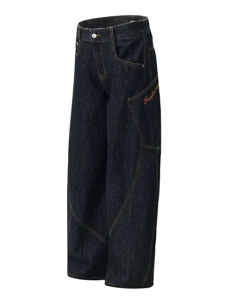 Men's Wide Leg Jeans with Pockets - Update AvenueTrendsi100400974618439100400974618439Men's Wide Leg Jeans with PocketsBlack