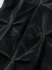 Men's Wide Leg Jeans with Ruched Detail