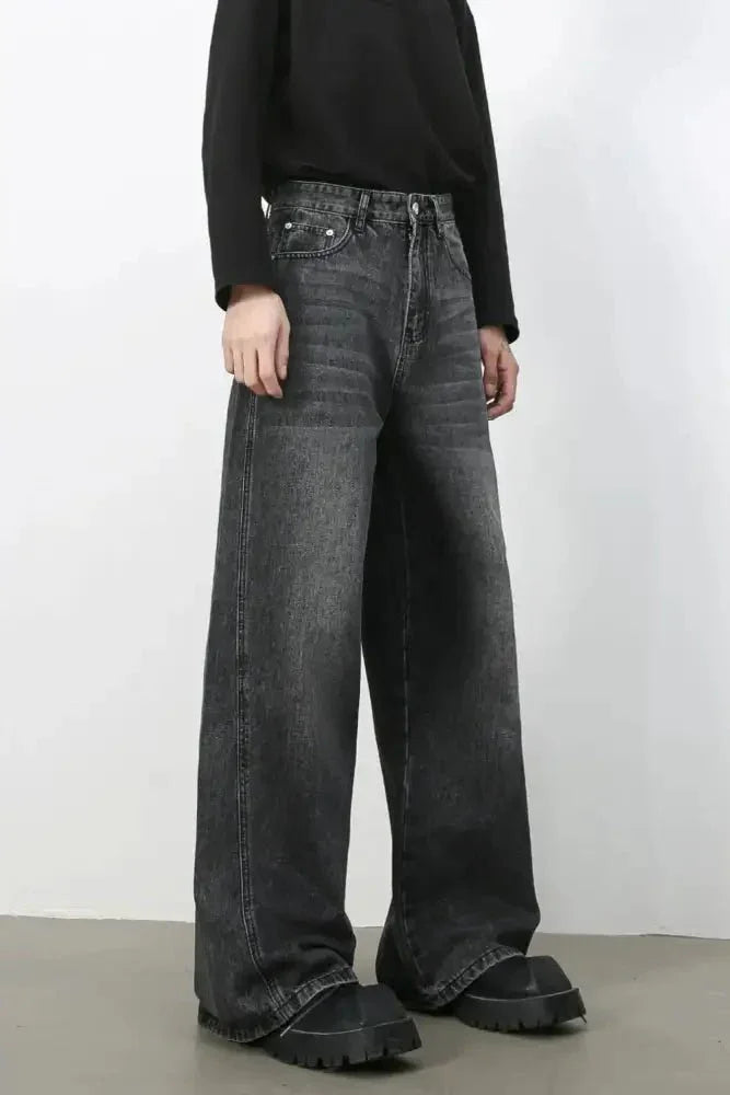 Men's Wide Leg Jeans - Update AvenueTrendsi100400202877099100400202877099Men's Wide Leg JeansDark