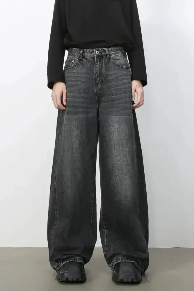 Men's Wide Leg Jeans - Update AvenueTrendsi100400202877099100400202877099Men's Wide Leg JeansDark