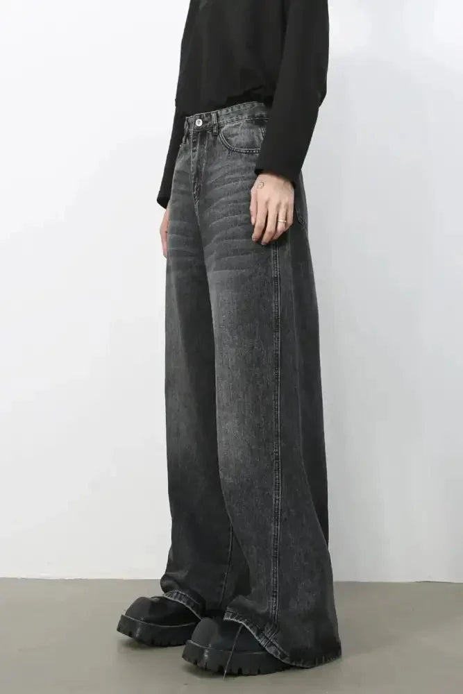 Men's Wide Leg Jeans - Update AvenueTrendsi100400202877099100400202877099Men's Wide Leg JeansDark