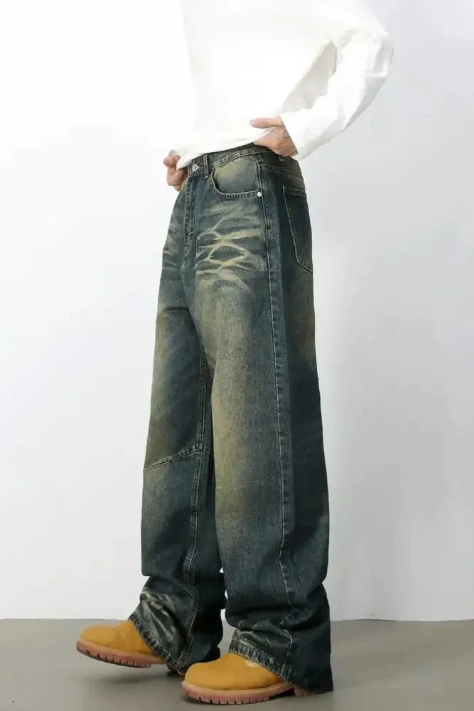 Men's Wide Leg Jeans - Update AvenueTrendsi100400330950086100400330950086Men's Wide Leg JeansMedium