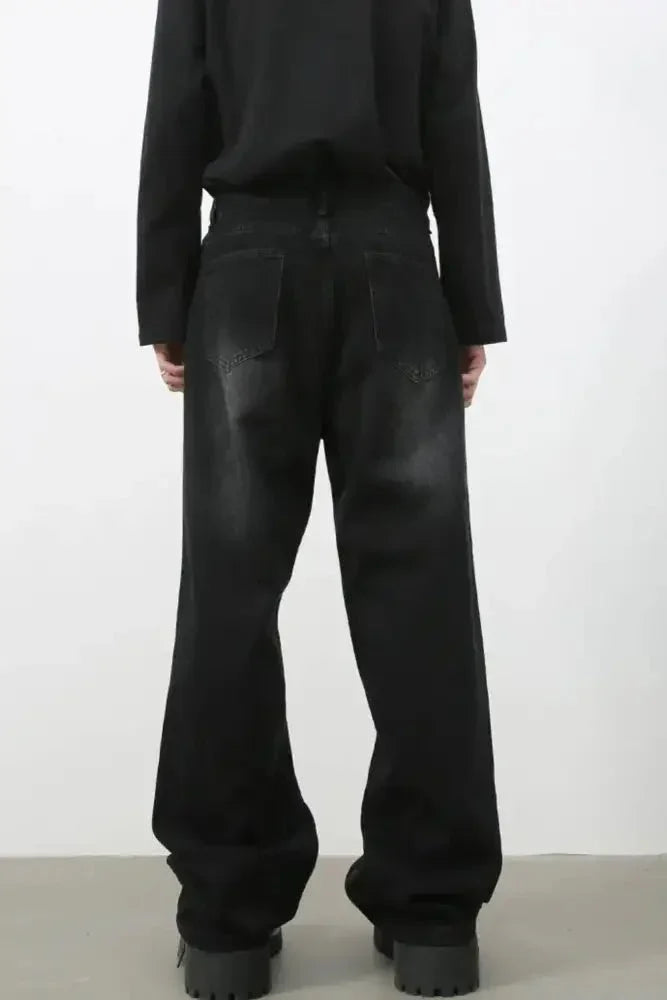 Men's Wide Leg Jeans - Update AvenueTrendsi100400400604116100400400604116Men's Wide Leg JeansBlack