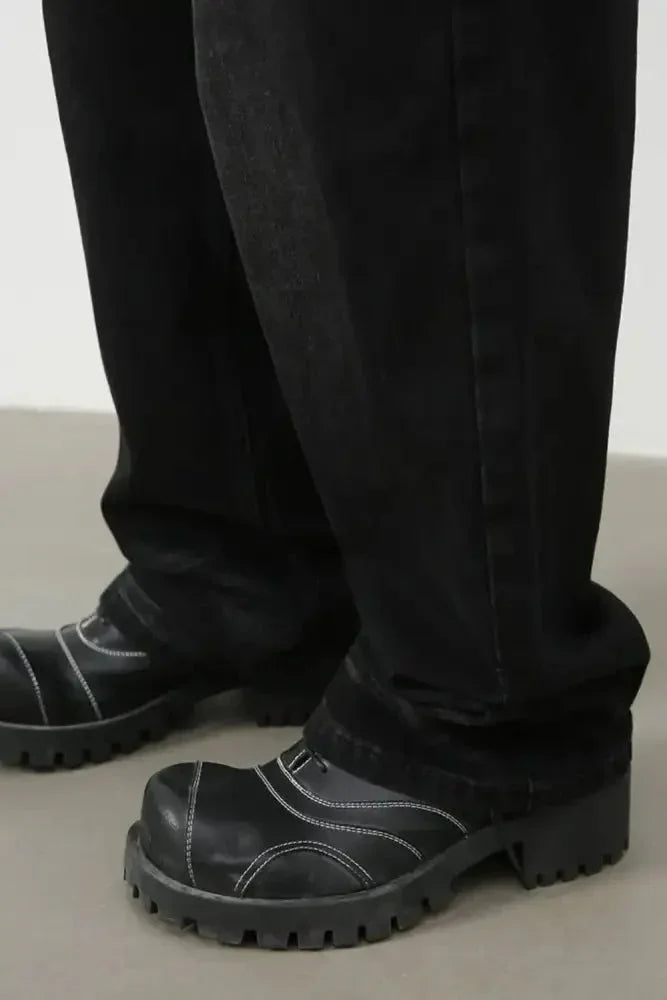 Men's Wide Leg Jeans - Update AvenueTrendsi100400400604116100400400604116Men's Wide Leg JeansBlack