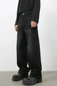 Men's Wide Leg Jeans - Update AvenueTrendsi100400400604116100400400604116Men's Wide Leg JeansBlack