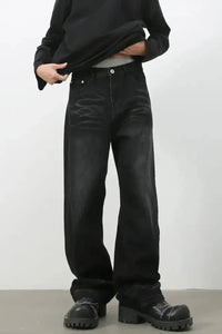 Men's Wide Leg Jeans - Update AvenueTrendsi100400400604116100400400604116Men's Wide Leg JeansBlack