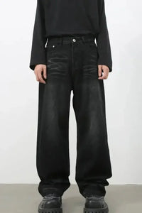 Men's Wide Leg Jeans - Update AvenueTrendsi100400400604116100400400604116Men's Wide Leg JeansBlack